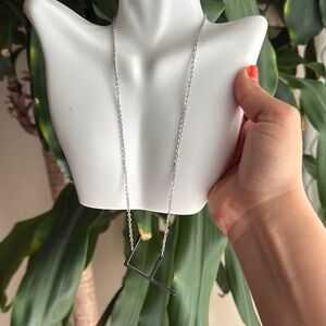 Dainty Silver Necklace Minimalist Design